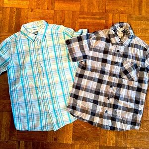 BUNDLE SALE 2 boys shirt bundle. Button up Plaid dress shirts